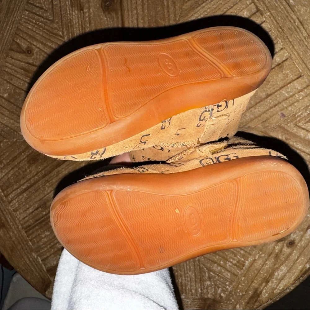 UGG Brown Logo Suede Boots - Picture 6 of 6